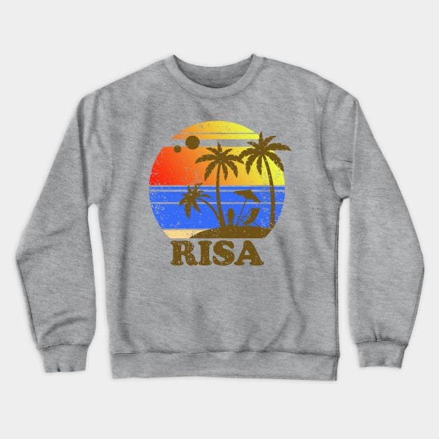 RISA Retro 2 Crewneck Sweatshirt by PopCultureShirts